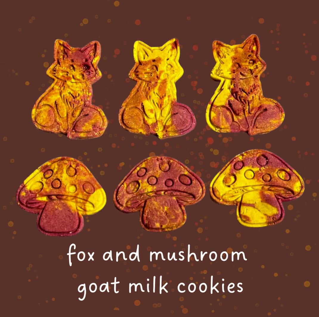 Fox/Mushroom Goat Milk Cookies
