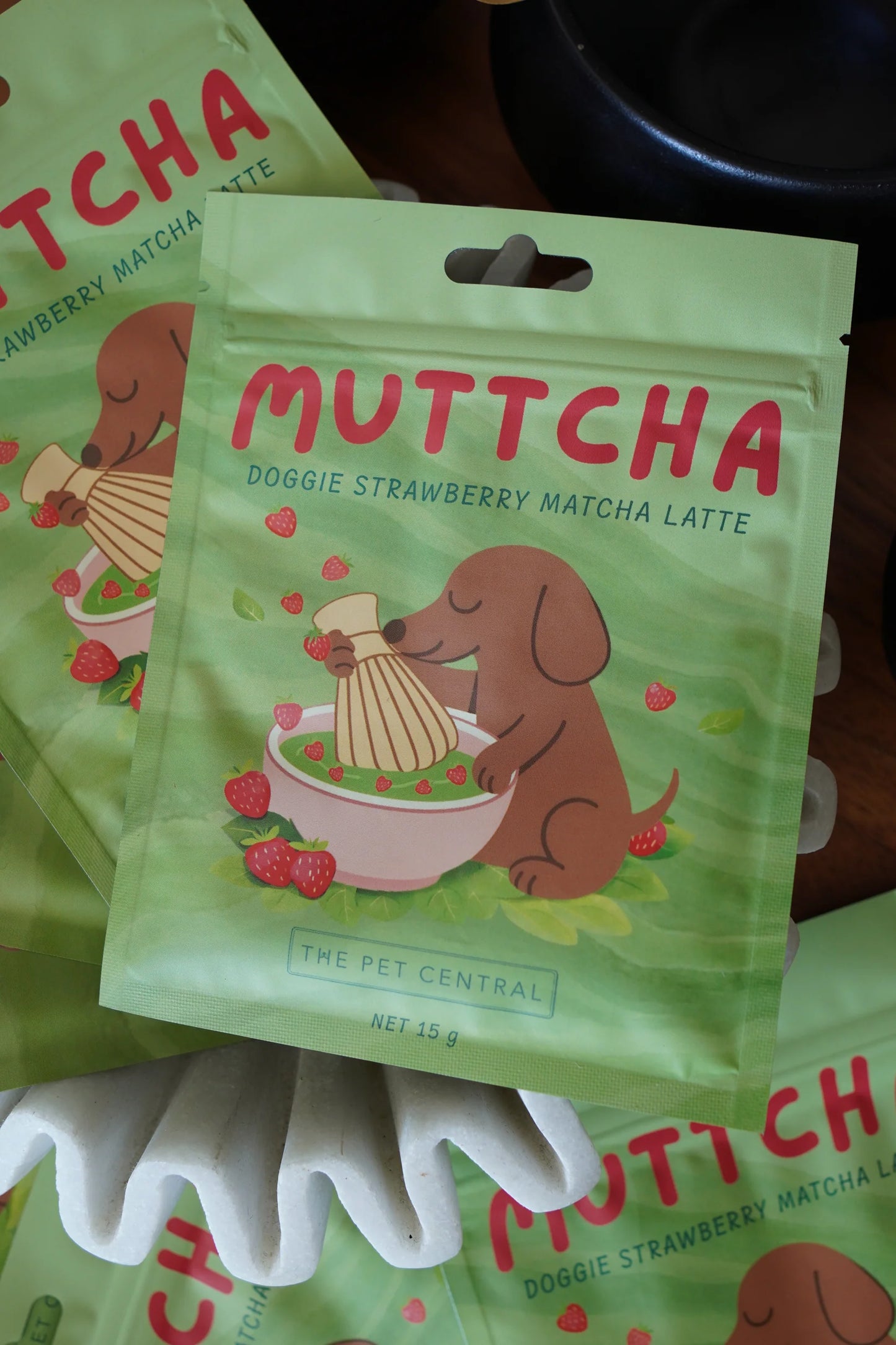 Strawberry Muttcha® - Doggie Matcha Strawberry Latte