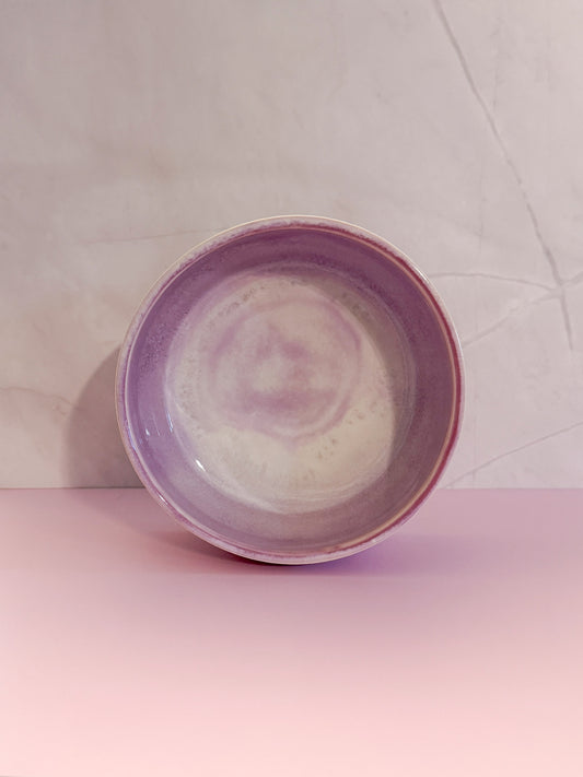 Pink Purple Dog Water Bowl