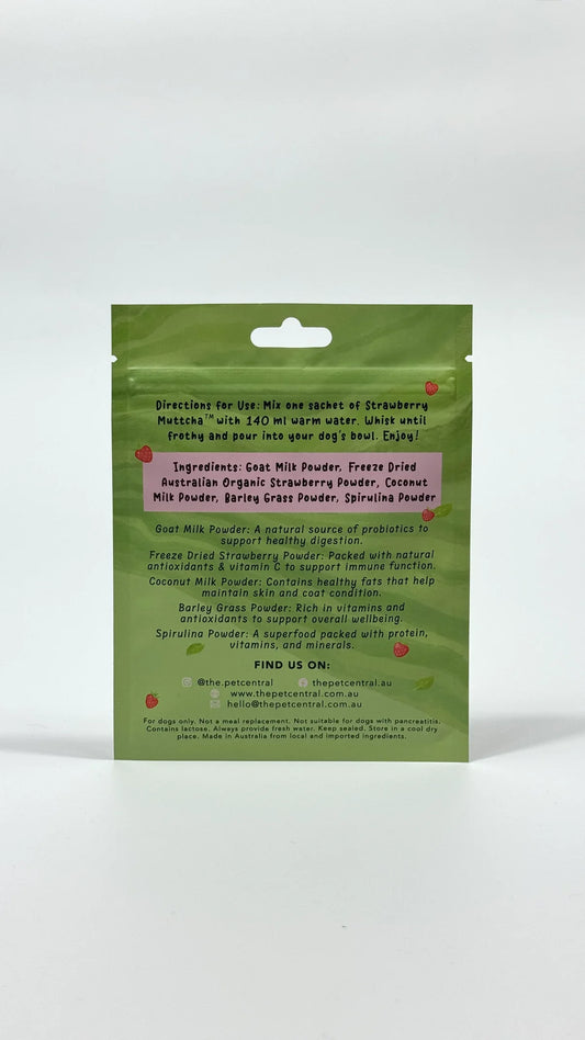 Muttcha® - Doggie Matcha Strawberry Latte