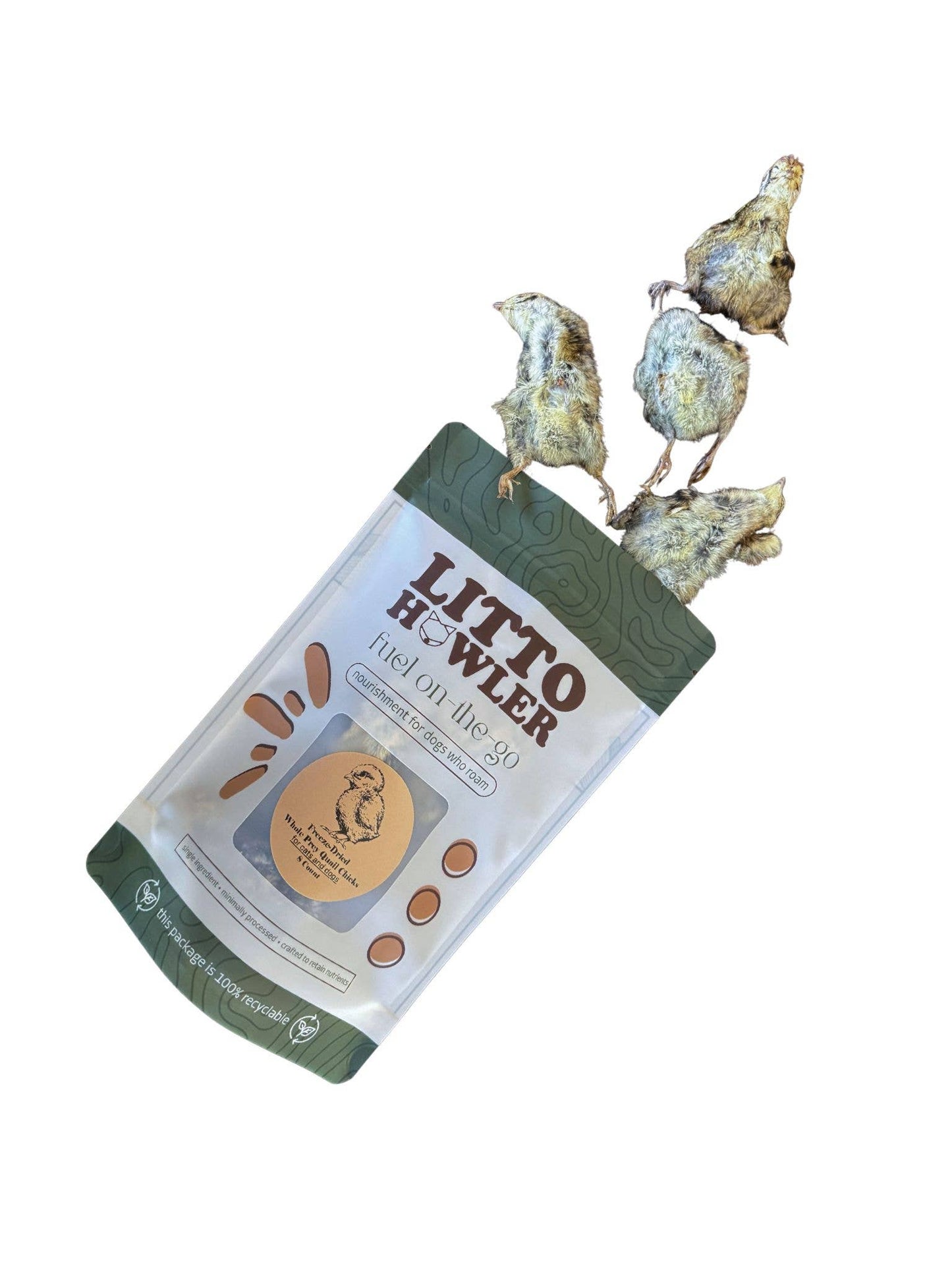 Freeze-Dried Whole Prey 1-Day Old Quail Chicks |  4 Count