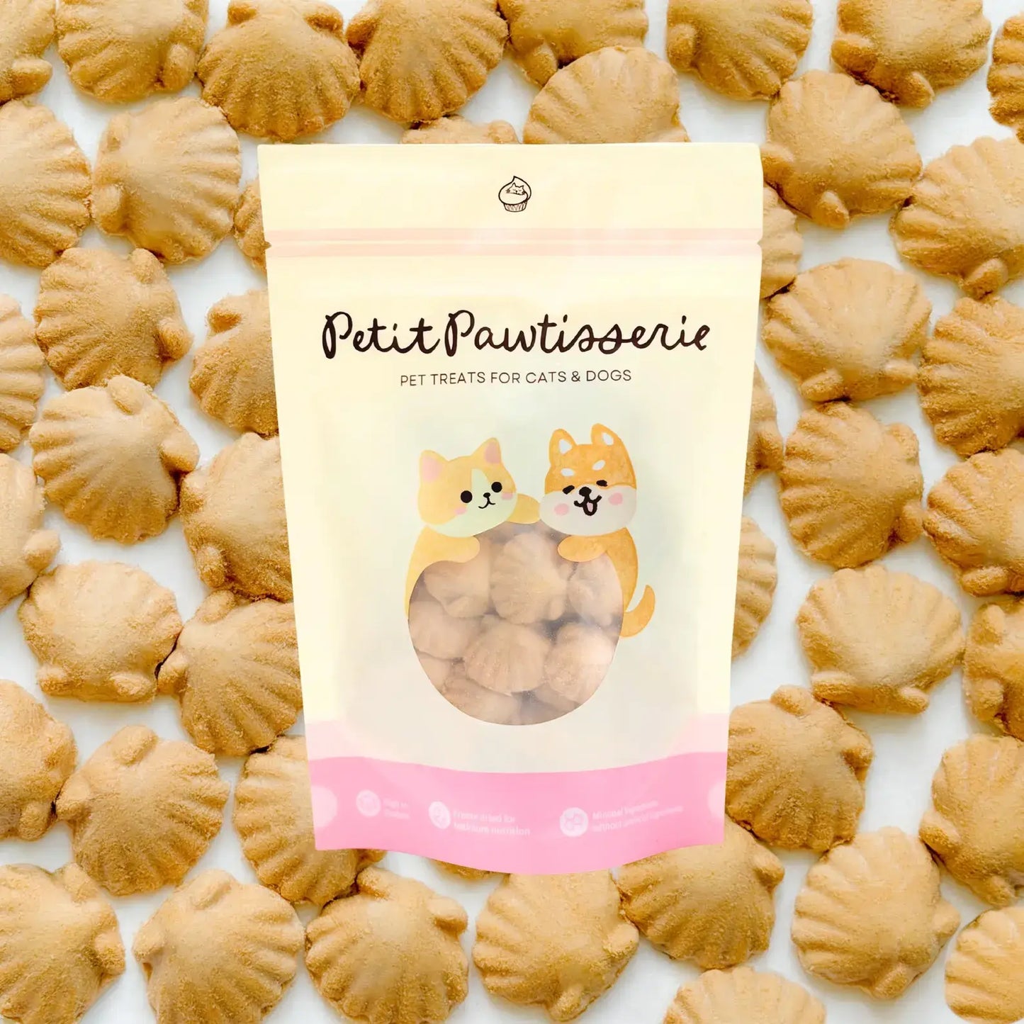 Freeze Dried Seashell Pet Treats for Cats & Dogs 40g