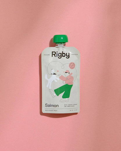 Organic Salmon Squeeze Pouch for Dogs - 6 Pack