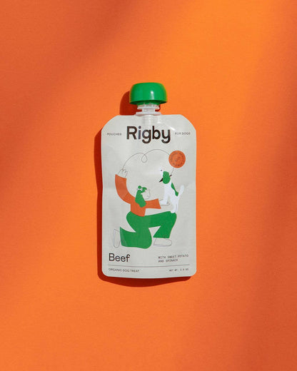 Organic Beef Squeeze Pouch for Dogs - 6 Pack