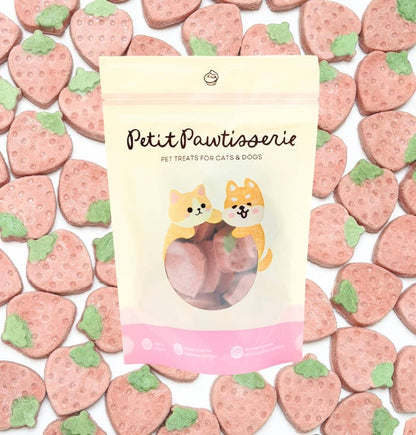 Freeze Dried Strawberry Yogurt Pet Treat for Cats & Dogs 40g