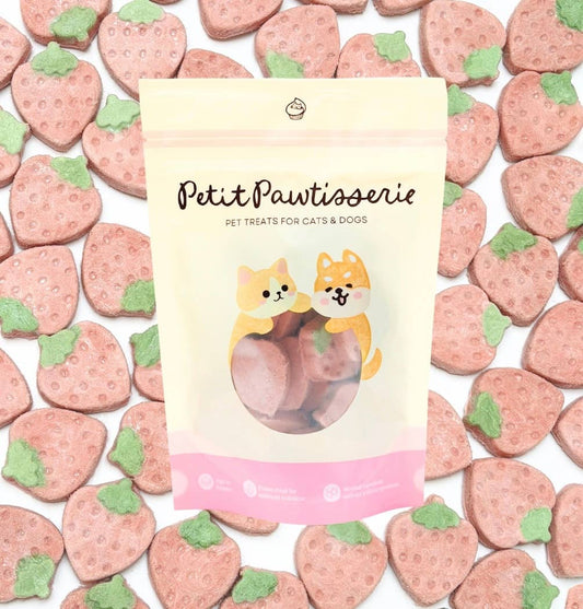 Freeze Dried Strawberry Yogurt Pet Treat for Cats & Dogs 40g