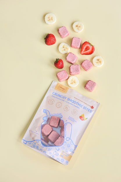 Crunchy Smoothie Bites - Strawberry Banana