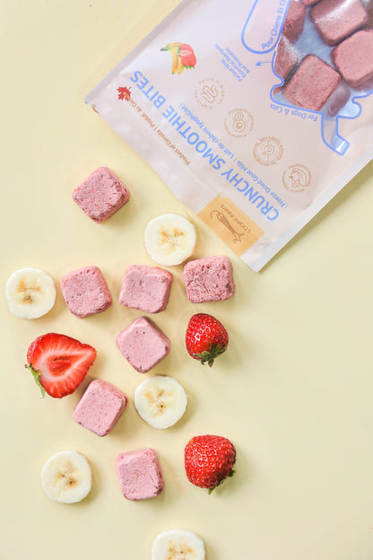 Crunchy Smoothie Bites - Strawberry Banana