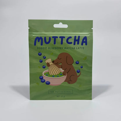 Blueberry Muttcha® - Doggie Matcha Blueberry Latte