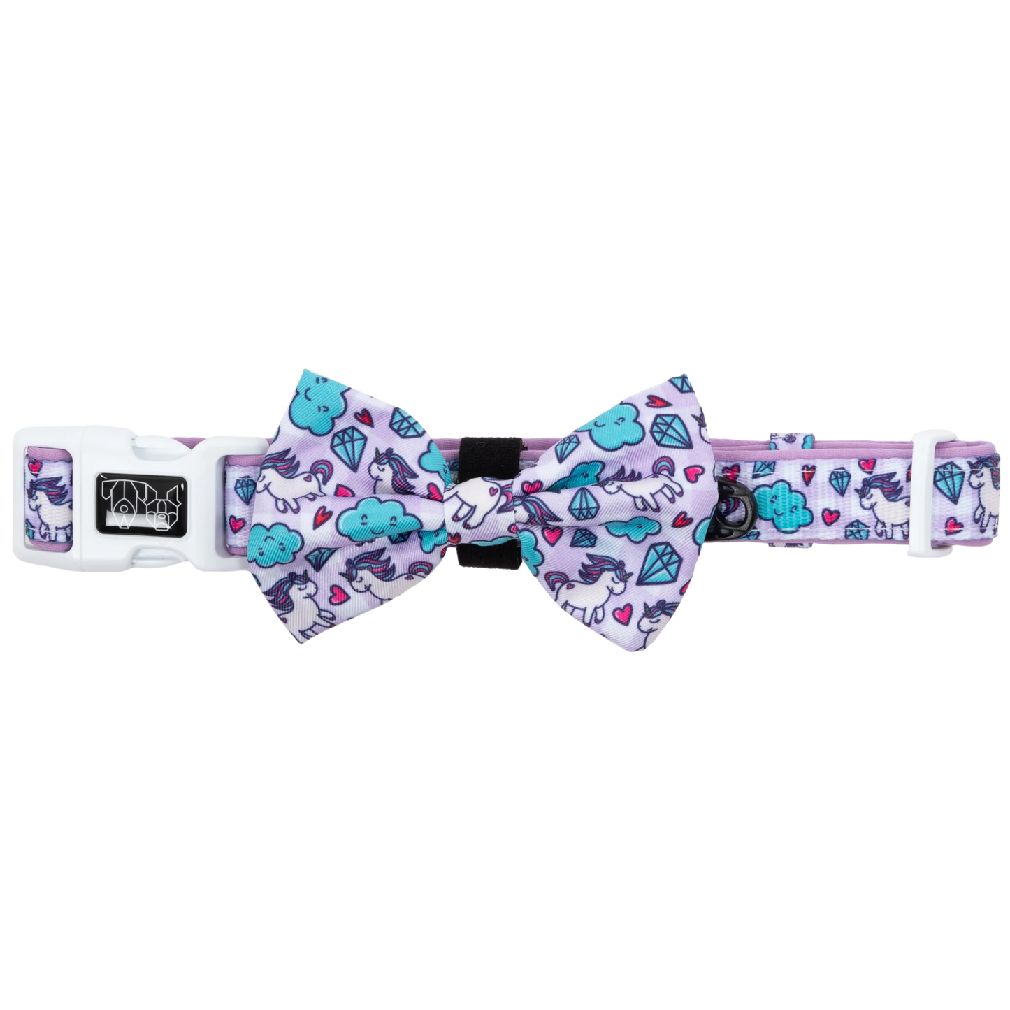 Dog Collar & Bow Tie: Cloudland