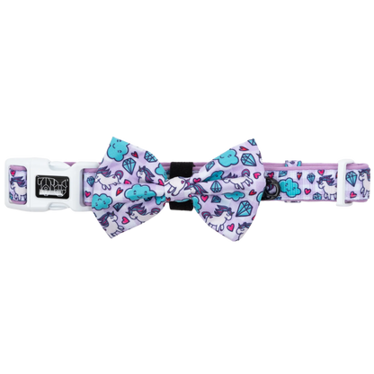 Dog Collar & Bow Tie: Cloudland