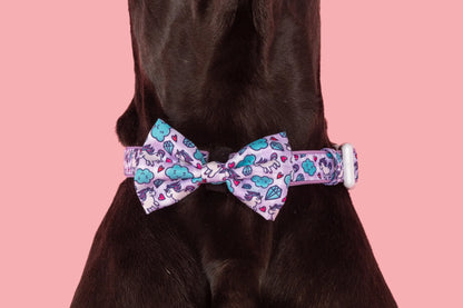 Dog Collar & Bow Tie: Cloudland