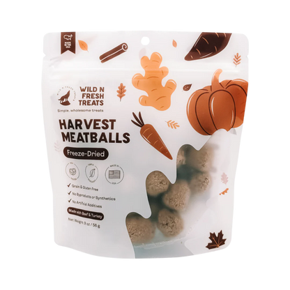 Freeze-Dried Harvest Meatballs (Beef + Turkey)