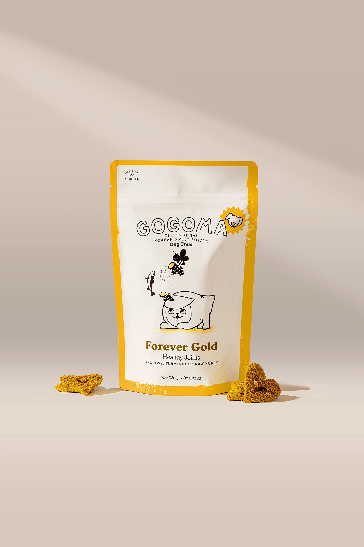 Forever Gold: Turmeric + Anchovy Treat for Mobility