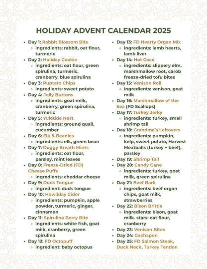 Wild n Fresh 2025 Holiday Advent Calendar