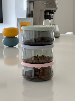 Tinted Glass Treat Jars