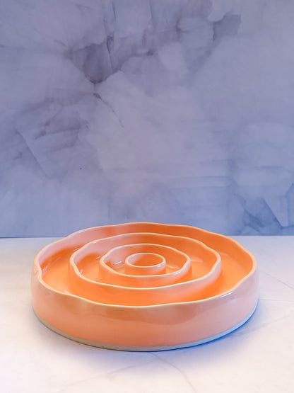 Orange Creamsicle Medium Slow Feeder [SECONDS]