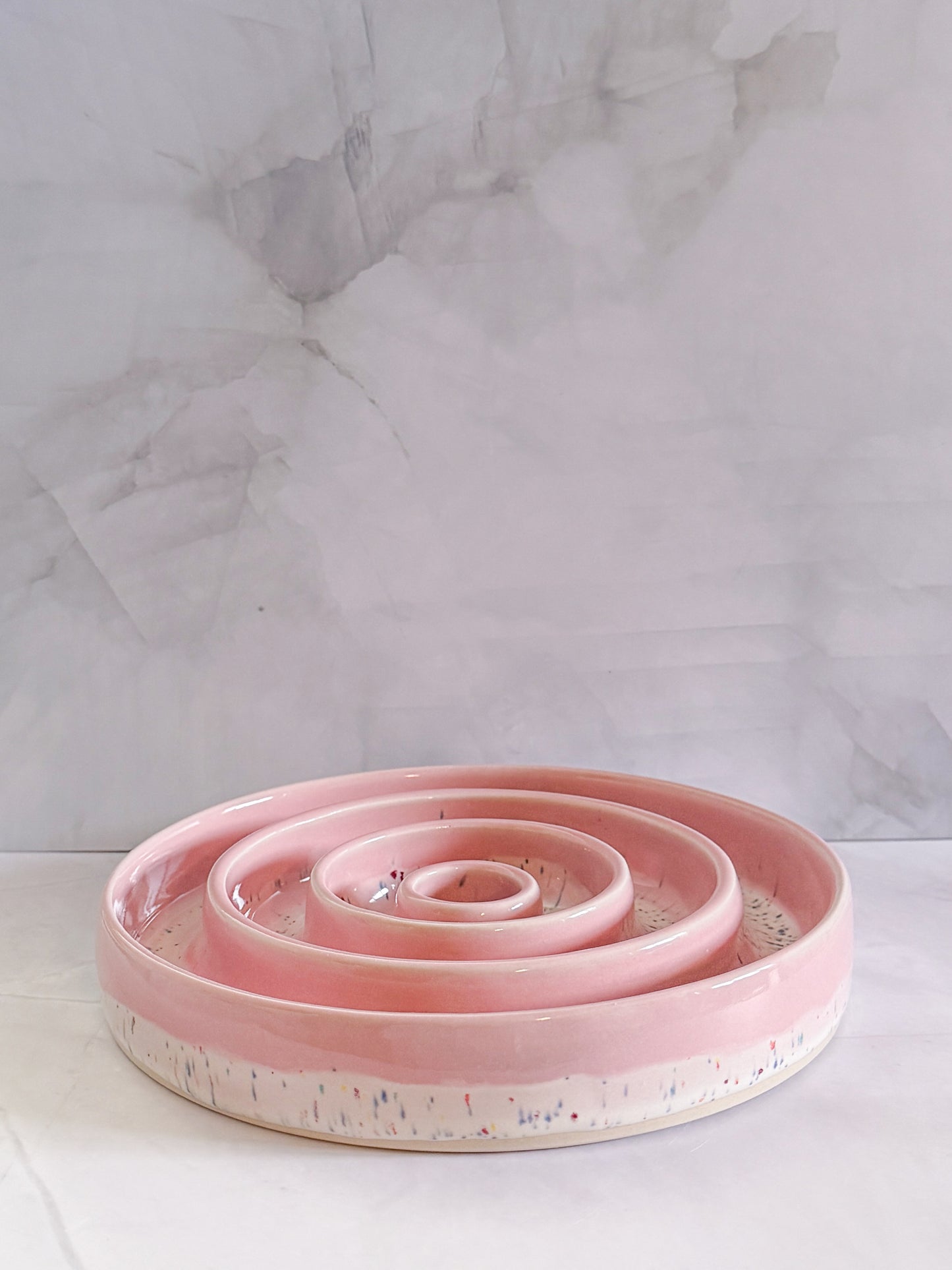 Pink Birthday Confetti Medium Slow Feeder