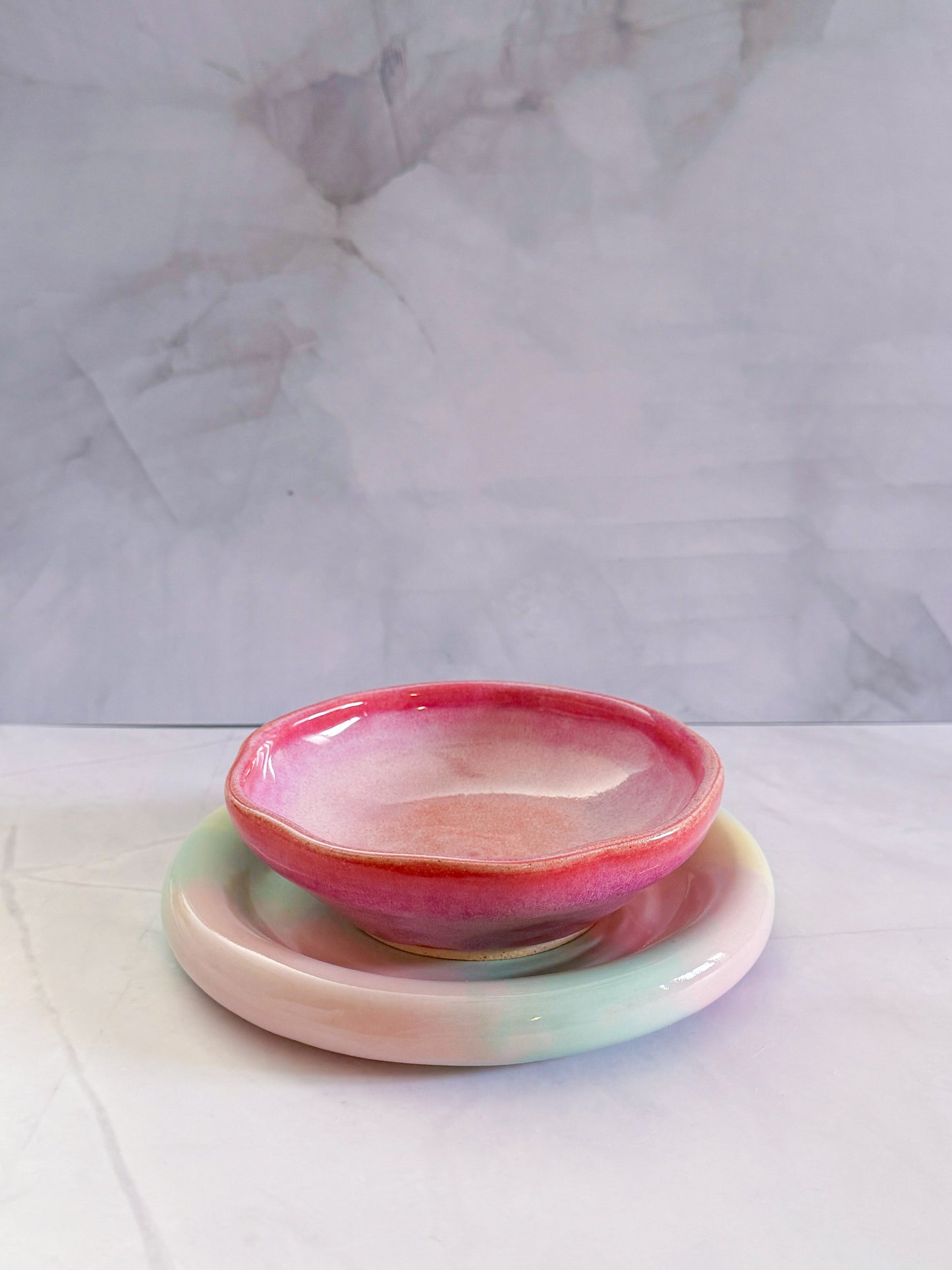 Cat Fika Set in Pink & Colorful Pastel