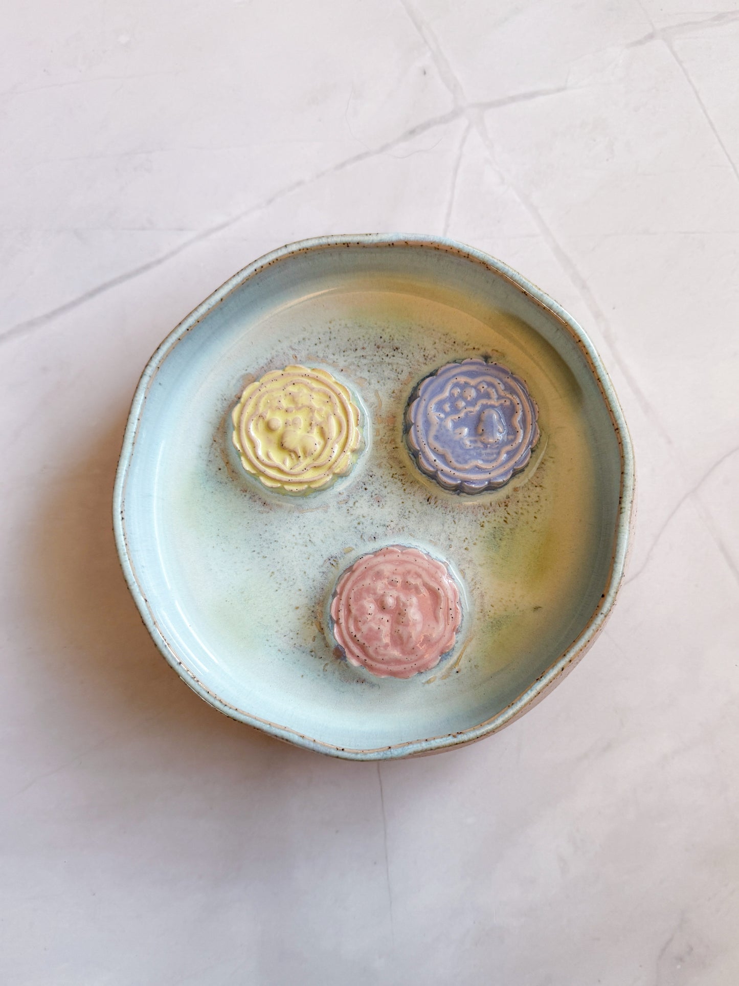 Miid-Autumn Festival Mooncake Slow Feeder (Blue)