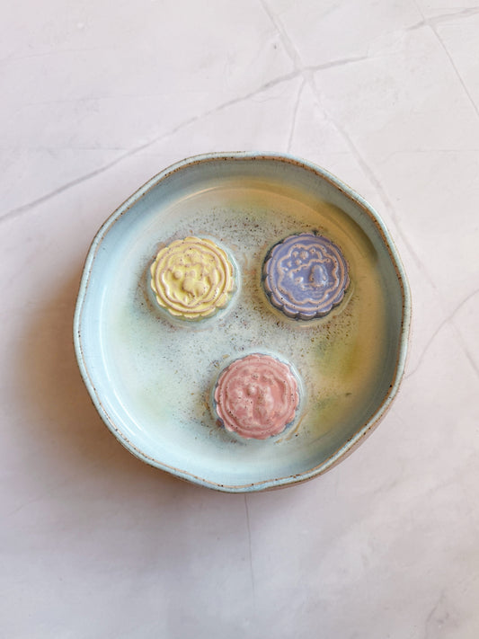 Miid-Autumn Festival Mooncake Slow Feeder (Blue)
