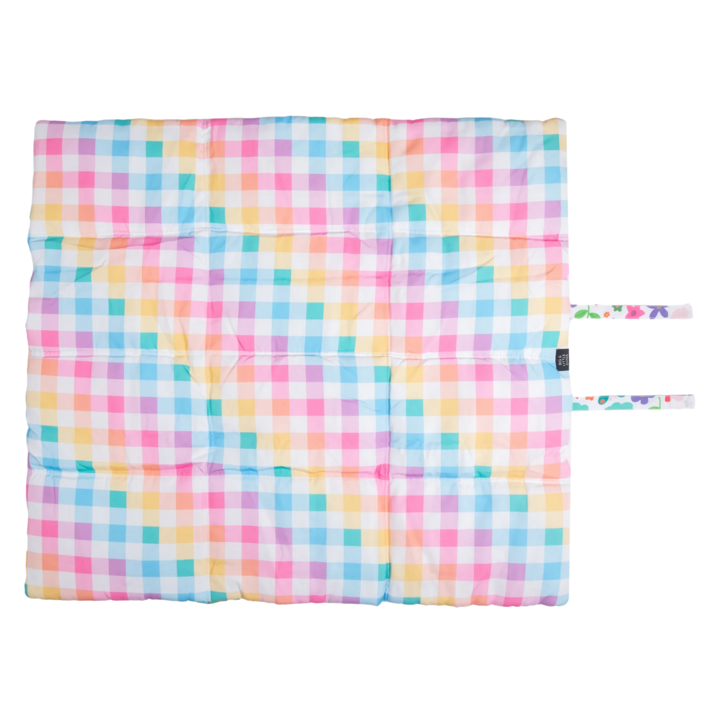 ON-THE-GO PET MAT: Follow The Rainbow/Rainbow Gingham