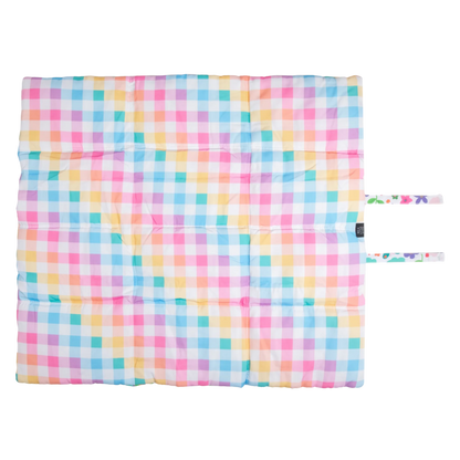 ON-THE-GO PET MAT: Follow The Rainbow/Rainbow Gingham