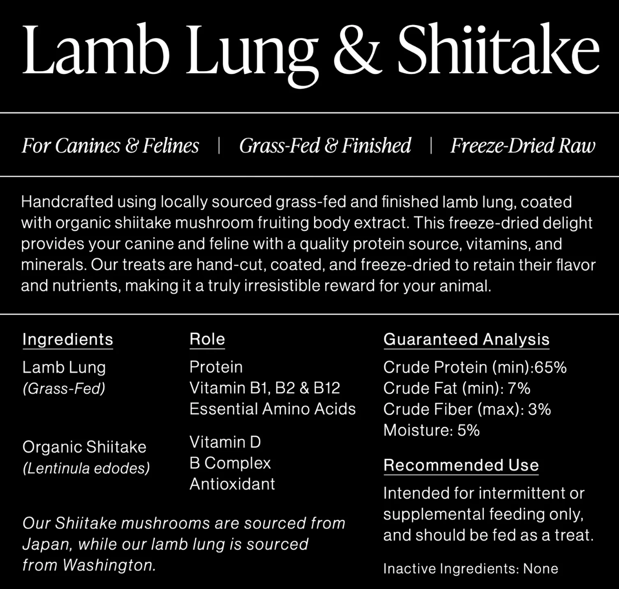 Lamb Lung & Shiitake
