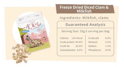 Freeze Dried Clam & Milkfish Mix