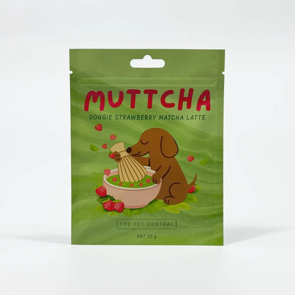 Strawberry Muttcha® - Doggie Matcha Strawberry Latte