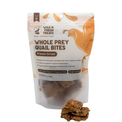 Freeze-Dried Whole Prey Quail Bites