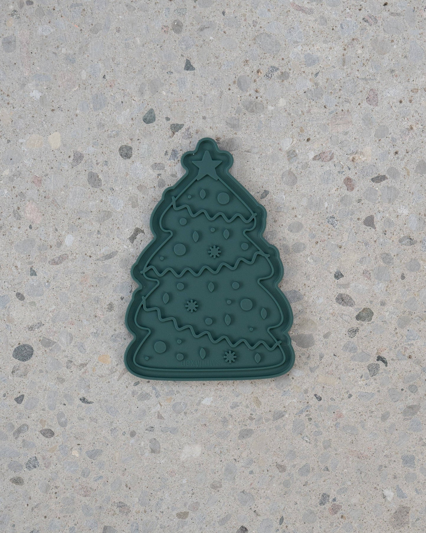 Christmas Tree Lick Mat with Silicone Spatula