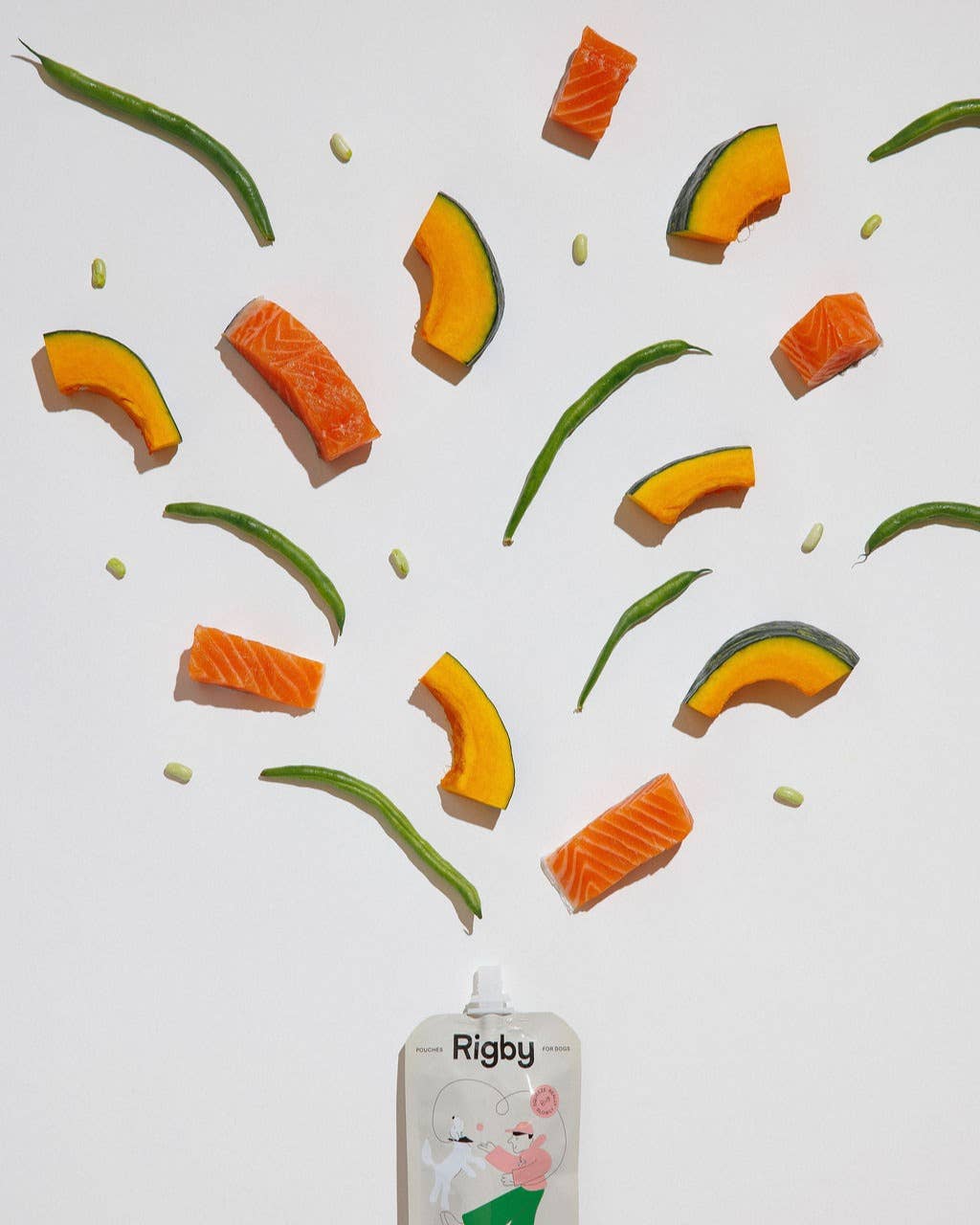 Organic Salmon Squeeze Pouch for Dogs - 6 Pack