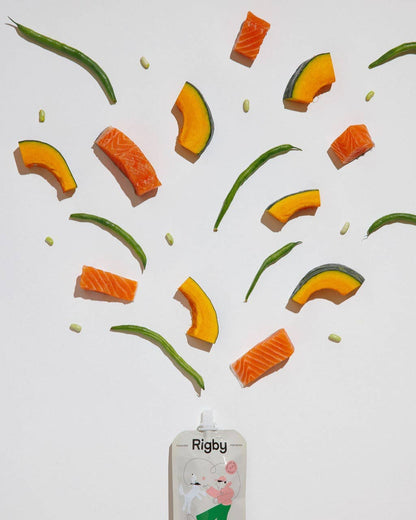 Organic Salmon Squeeze Pouch for Dogs - 6 Pack